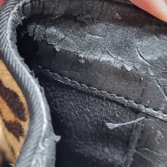 Sam Edelman Kit Fur Leopard Print Ankle 4.5" Heel Booties Women's Size 6.5M - Picture 11 of 11